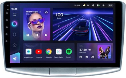 Магнитола для Volkswagen Passat 2005-2015 (B6, B7, CC) - Teyes CC3 Android 10, ТОП процессор, 4/32 Гб, CarPlay, SIM-слот