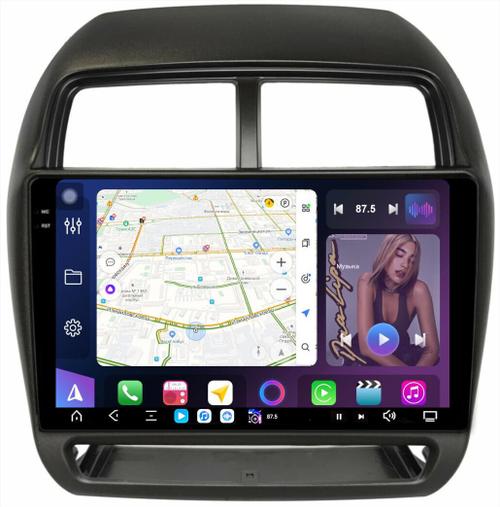 Магнитола для Mitsubishi ASX 2017+ - FarCar GX10-7064N10 монитор 10.36" 2K QLED на Android 14, TS20, 6+128Гб, CarPlay, 4G SIM-слот