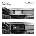 Магнитола для KIA Optima 4 2016-2020 (ШГУ цветной) - Teyes LUX ONE ROUND монитор 12.3", Android 10, Быстрая, CarPlay, 4G SIM-слот