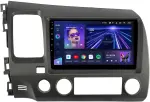Магнитола для Honda Civic 8 4d 2005-2012 (левый руль, рамка 9) - Teyes CC3 на Android 10, Быстрая, QLED, CarPlay, 4G SIM-слот