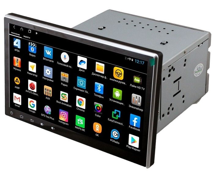 2DIN магнитола с наклоняющимся 10" экраном и DVD приводом - Parafar PF808XHDDVD на Android 11, Быстрая, 4G SIM-слот