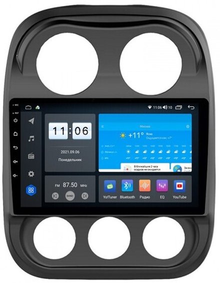 Магнитола для Jeep Compass 2011-2015 - ZX436R10-7862 Android 10, ТОП процессор, SIM-слот