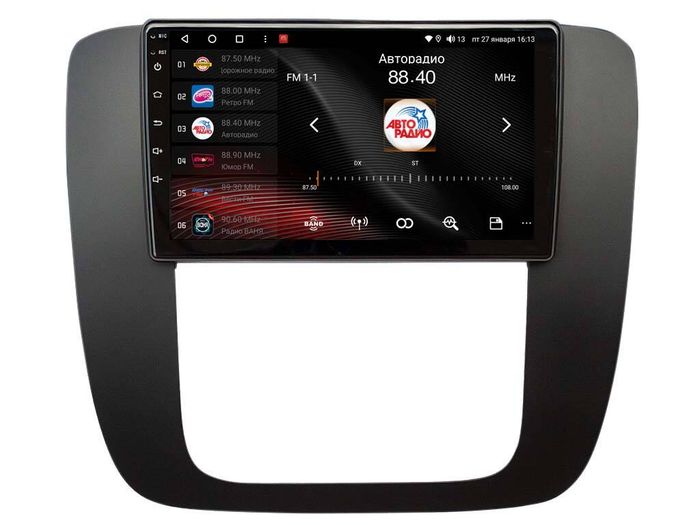 Магнитола для Tahoe 2006-2014 - Vaycar VA10-1174 (черная рамка) на Android 13, Быстрая, 4G SIM-слот
