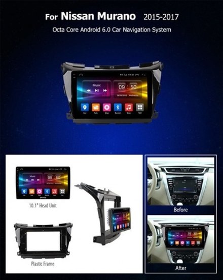 Магнитола для Nissan Murano 2016-2022 (поддержка Bose и 360) - Kuberg EW-1663 QLed+2K, Android 13, TS20, CarPlay, 4G SIM-слот