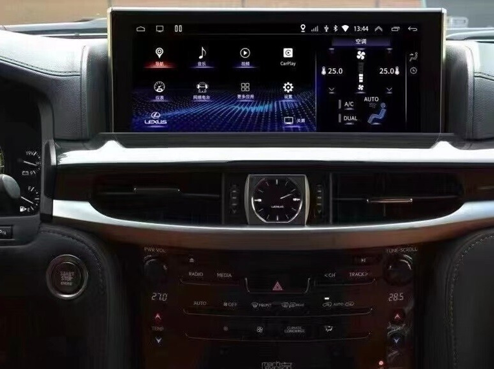 Магнитола для Lexus LX570 2016+, LX450d - Kuberg SL-L1210 монитор 12.3" на Android 13, 8ГБ+128ГБ, 4G SIM-слот, CarPlay