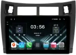 Магнитола для Toyota Vitz 2, Yaris 2 2005-2011 (рамка черная) - FarCar S400-DX монитор 9.5" IPS на Android 13, CarPlay