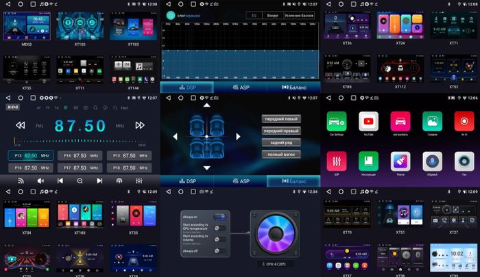 Магнитола для Toyota 200х100мм - WideMedia с кнопками и крутилками, дисплей 7" IPS на Android 9, CarPlay