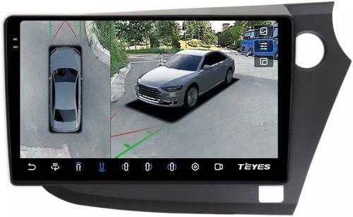 Магнитола для Honda Insight 2 2009-2014 (правый руль) - Teyes CC3-2K-360 на Android 10, 2K QLED, 6Гб+128Гб, CarPlay, 4G SIM-слот, 4 камеры в комплекте