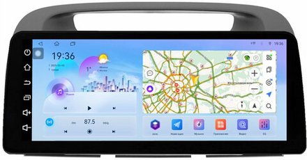 Магнитола для Toyota Camry 30 2001-2006 (рамка графитовая) - FarCar монитор 12.3" 2K QLED на Android 14, TS10, CarPlay, 4G SIM-слот