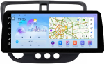 Магнитола для Honda Civic 7 2001-2005 левый руль - FarCar монитор 12.3" 2K QLED на Android 14, TS10, CarPlay, 4G SIM-слот