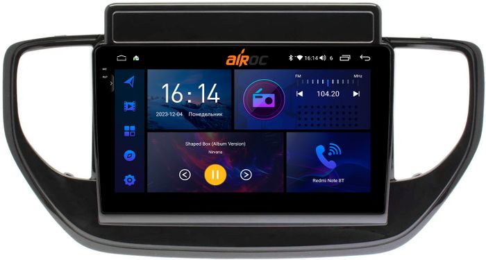 Магнитола для Hyundai Solaris 2 2020-2022 (штатная навигация) - AIROC 2K RI-2021 Android 12, QLed+2K, ТОП процессор, 8/128Гб, CarPlay, SIM-слот