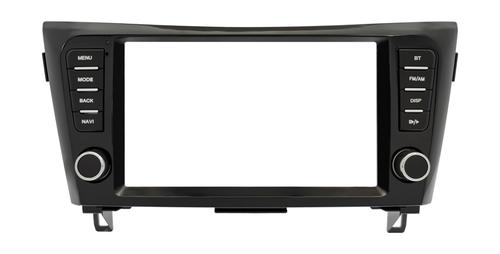 Комплект рамки с разъёмами 9" Nissan Qashqai J11, X-Trail T32 2014-2022 (без 360) маленькая с кнопками