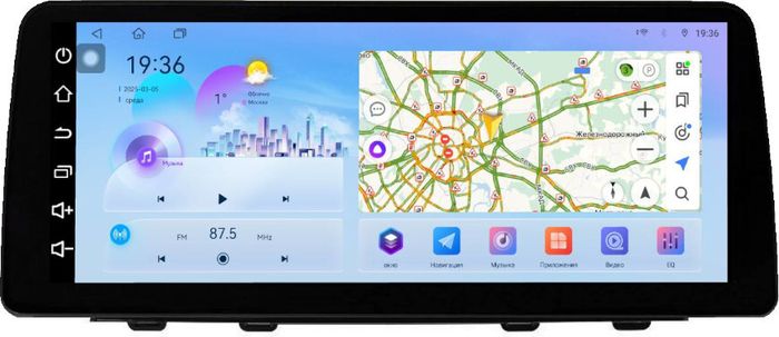 Магнитола для Honda CR-V 5 2017-2022 - FarCar монитор 12.3" 2K QLED на Android 14, Быстрая, CarPlay, 4G SIM-слот