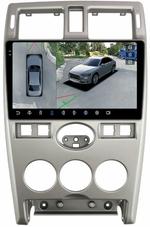 Магнитола для Lada Priora 2007-2013 (рамка серебро) - FarCar BX3112M-360 монитор 9.5" 2K QLED на Android 13, Быстрая, CarPlay, 4G SIM-слот, 4 камеры в комплекте