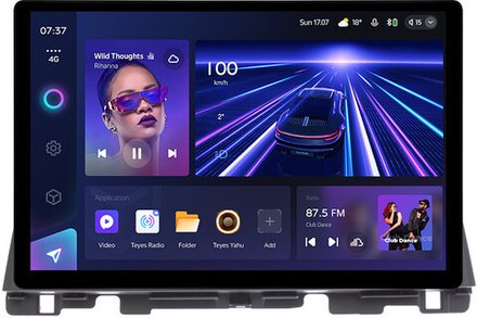 Магнитола для KIA Optima 4 2016-2020 (рамка 10) - Teyes CC3-2K монитор 13", QLED+2K, Android 10, ТОП процессор, 4G SIM-слот, CarPlay