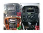 Комплект рамки с разъёмами 9" Toyota Land Cruiser 100, Lexus LX470 1998-2002 (климат монохром)