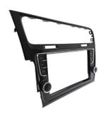 Комплект рамки с разъёмами 9" VW Golf 7 2012-2020 черн. глянец Тип2 c кнопками