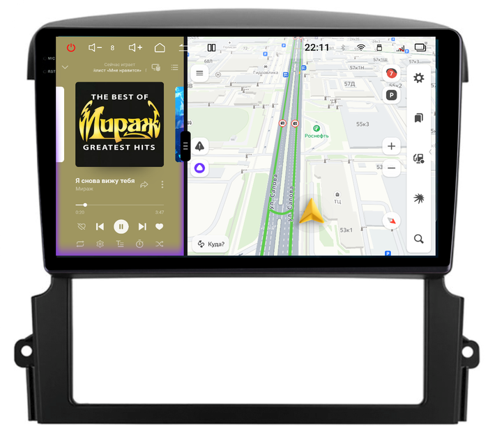 Магнитола для KIA Sorento 2006-2011 - Redpower 85046 PRO/PROmax ТОП звук, 2K QLED, Android 14, Быстрейшая, CarPlay, 4G SIM-слот