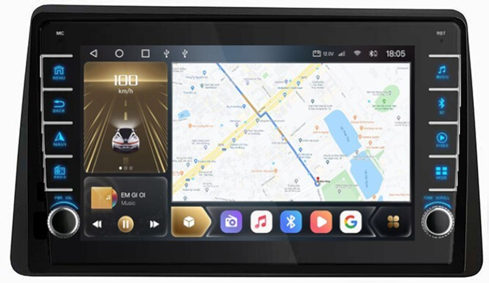 Магнитола для Renault Duster II 2021+ - Kuberg OL-1941 (кнопки и крутилки), Android 12, TS10, CarPlay, 4G SIM-слот