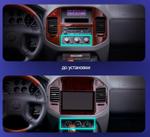 Магнитола для Mitsubishi Pajero 3, Montero 3 1999-2006 (рамка дерево) - FarCar BX877 монитор 13" 2K QLED на Android 13, Быстрая, CarPlay, 4G SIM-слот