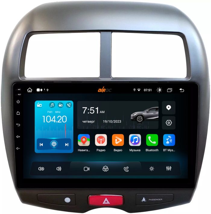 Магнитола для Mitsubishi ASX, Peugeot 4008, Citroen C4 Aircross 2010-2016 - Airok RX-2614 Android 13, ТОП процессор, 8/128, SIM-слот