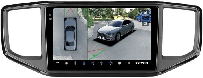 Магнитола для Volkswagen Amarok 1 2016-2020 - Teyes CC3-2K-360 монитор 9.5" 2K QLED на Android 10, Быстрая, CarPlay, 4G SIM-слот, 4 камеры в комплекте