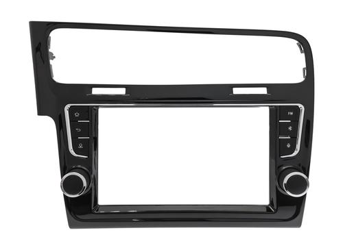 Комплект рамки с разъёмами 9" VW Golf 7 2012-2020 черн. глянец Тип2 c кнопками