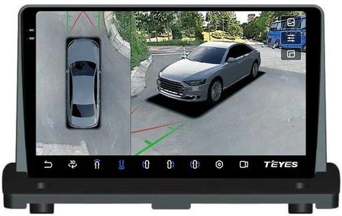 Магнитола для Volvo XC90 2002-2014 (рамка 9 наверх) - Teyes CC3-2K-360 на Android 10, 2K QLED, 6Гб+128Гб, CarPlay, 4G SIM-слот, 4 камеры в комплекте