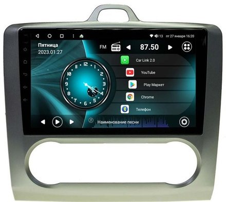Магнитола для Ford Focus 2005 - 2011 (климат) - Vaycar VA17-003A на Android 13, 8-ядер, 2Гб-32Гб, 4G SIM-слот