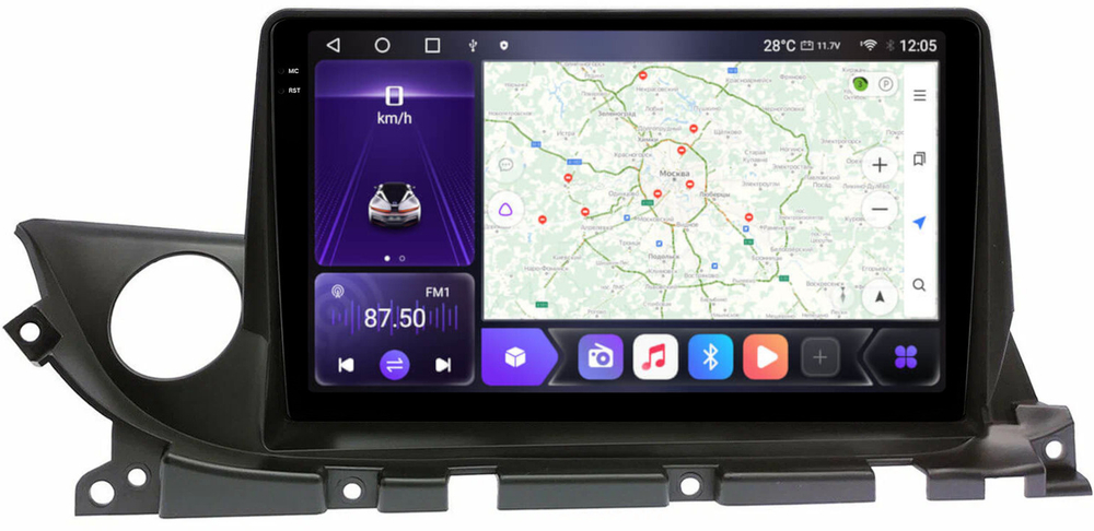 Магнитола для Mazda 6 2019+ - Kuberg OL-9584 QLed+2K, Android 12, TS10,  CarPlay, 4G SIM-слот