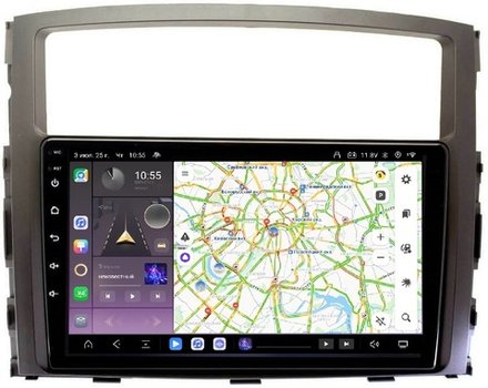 Магнитола для Mitsubishi Pajero 4 2006-2022 - Kuberg QLed, Android 13, TS20, CarPlay, SIM-слот
