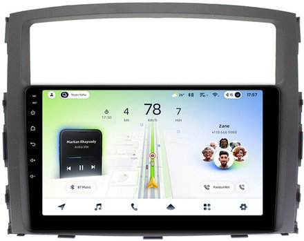 Магнитола для Mitsubishi Pajero 4 2006-2022 - Teyes CC4L монитор 9" IPS на Android 14, Snapdragon 662, CarPlay, 4G SIM-слот