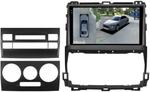 Магнитола для Toyota Land Cruiser Prado 120, Lexus GX470 (экран климата внизу, большая рамка) - FarCar BX9-360-8001F3 монитор 9.5" 2K QLED на Android 13, Быстрая, CarPlay, 4G SIM-слот, 4 камеры в комплекте
