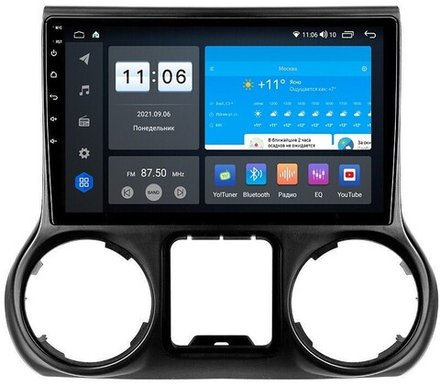 Магнитола для Jeep Wrangler 2010-2018 - AK367/368R10-MTK-LTE Android 10, 8-ядер, 4-64Гб, SIM-слот