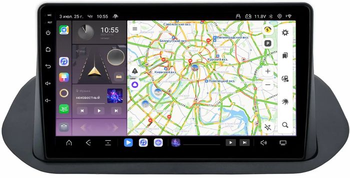 Магнитола для Nissan Rogue T33, X-Trail T33 2020+ - Kuberg SF-1670-B QLed, Android 13, TS20, CarPlay, SIM-слот