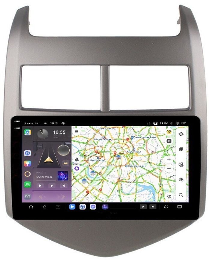 Магнитола для Chevrolet Aveo 2012-2015 - Kuberg OL-9226 QLed+2K, Android 13, Быстрейшая, CarPlay, 4G SIM-слот