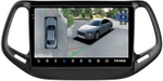 Магнитола для Jeep Compass 2 2016-2022 - Teyes CC3-2K-360 на Android 10, 2K QLED, 6Гб+128Гб, CarPlay, 4G SIM-слот, 4 камеры в комплекте