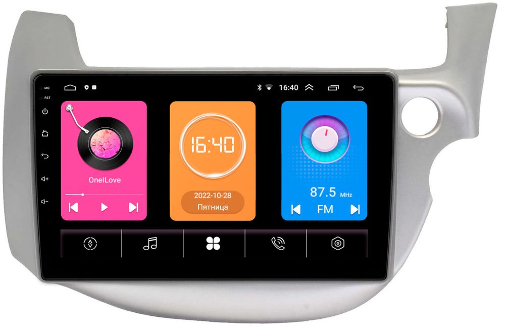 Магнитола для Honda FIT 2 2007-2014, FIT Shuttle  -  GT10-671 на Android 10, 2Гб-16Гб