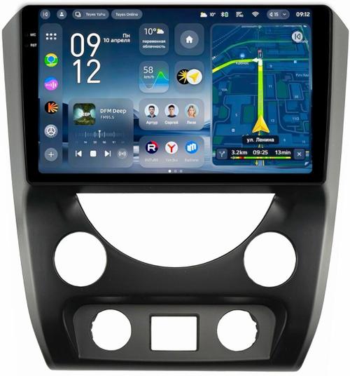 Магнитола для SsangYong Rexton 3 Y290 2012-2017 - Teyes CC4-PRO монитор 9.5" 2K QLED на Android 13, Snapdragon 778G, ИИ, CarPlay, DSP, 4G SIM-слот