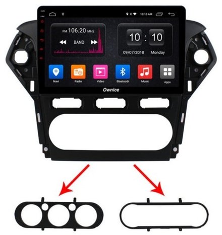 Магнитола для Ford Mondeo 4 2010-2014 - Kuberg OL-1281-1 QLed, Android 12, TS10, CarPlay, 4G SIM-слот