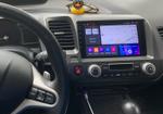 Магнитола для Honda Civic 2005-2012 (левый руль, рамка 9)- Vaycar VA20-0044 на Android 13, Быстрая, 4G SIM-слот