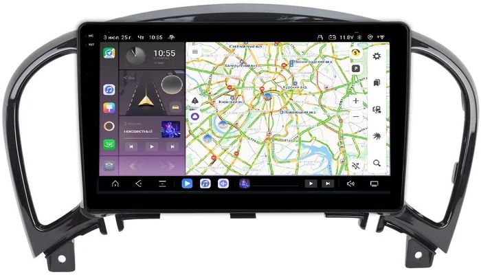 Магнитола для Nissan Juke 2011-2019 - Kuberg OL-9672 QLed+2K, Android 13, TS20, CarPlay, 4G SIM-слот