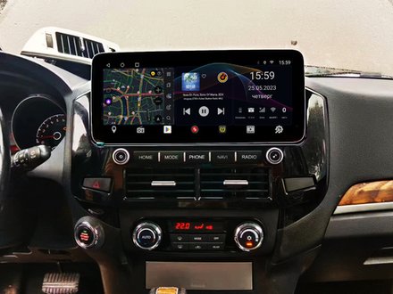 Магнитола для Mitsubishi Pajero 4 2006-2022 - Redpower 85223XLMPRO монитор 12.3" QLED в стиле Audi, Android 14, CarPlay, 4G SIM-слот
