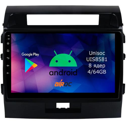 Магнитола для Toyota Land Cruiser 200 2007-2015 (экран климата внизу) - Airok RM-1111 Android 12, 8-ядер, 4/64Гб, Carplay, 4G SIM-слот