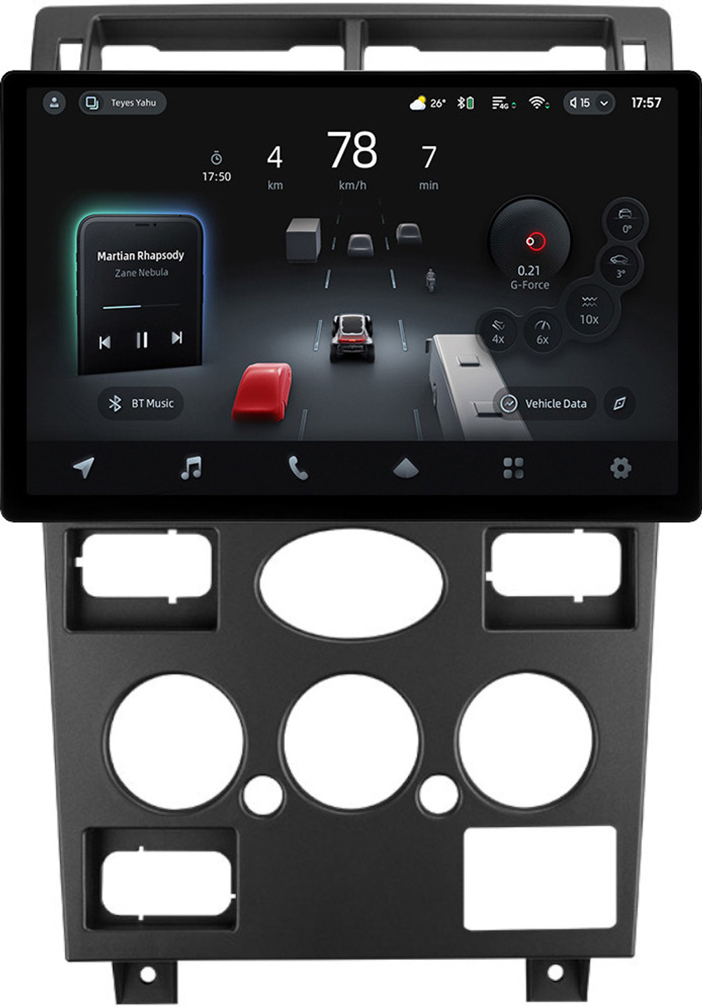 Магнитола для Ford Mondeo 3 2000-2006 (кондиционер) - Teyes CC4-PRO монитор 13" 2K QLED на Android 13, Snapdragon 778G, ИИ, CarPlay, DSP, 4G SIM-слот