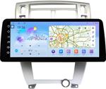 Магнитола для Hyundai Tucson 1 2004-2009 (рамка серебро) - FarCar монитор 12.3" 2K QLED на Android 14, TS10, CarPlay, 4G SIM-слот