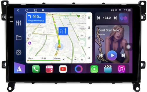 Магнитола для Toyota Prius 50, PHV 2019-2022 - FarCar 9528N монитор 9.5" QLED на Android 14, TS18, CarPlay, 4G SIM-слот