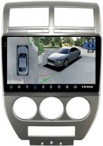 Магнитола для Jeep Compass 2006-2010 - Teyes CC3-2K-360 на Android 10, Быстрая, 2K QLED, CarPlay, 4G SIM-слот, 4 камеры в комплекте