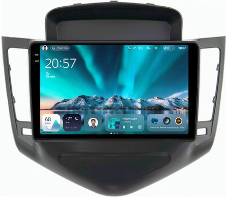 Магнитола для Chevrolet Cruze 1 2009-2012 (рамка черная) - Teyes CC4 монитор 9.2" 2K QLED на Android 14, Snapdragon 680, DSP, CarPlay, 4G SIM-слот