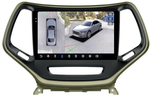 Магнитола для Jeep Cherokee 2014+ - FarCar BX608M-360 монитор 10.36" 2K QLED на Android 13, Быстрая, CarPlay, 4G SIM-слот, 4 камеры в комплекте